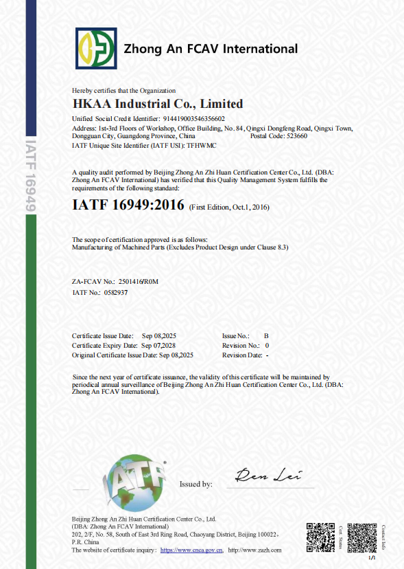 ISO13485 Certificate